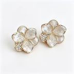 Elegant Pearl Flower Earrings