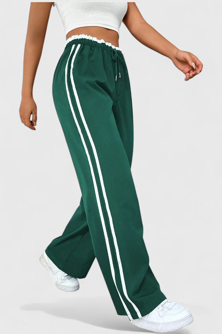 Alanys Side-Detail Flared Sport Pants