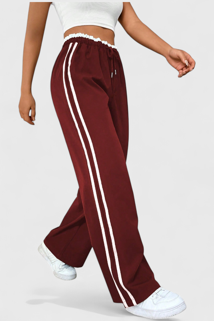 Alanys Side-Detail Flared Sport Pants