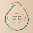 Classic Turquoise Bead Necklace