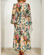 Kristin™ | Bohemian Pink Maxi Dress