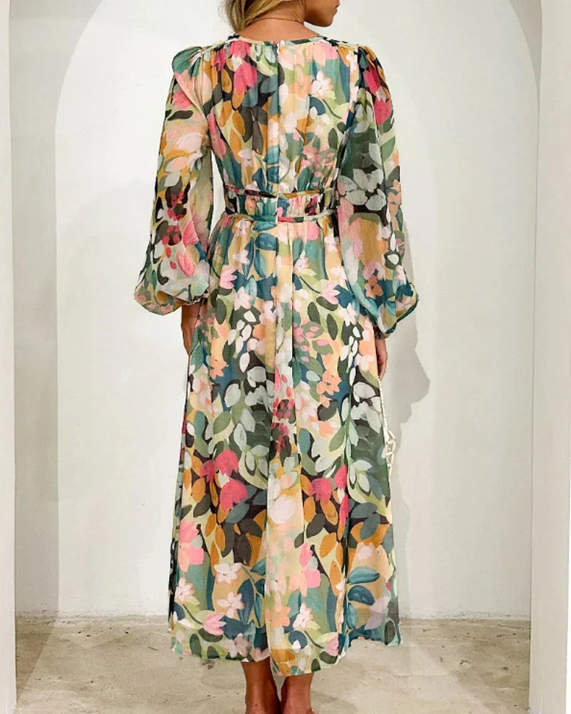 Kristin™ | Bohemian Pink Maxi Dress