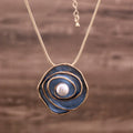 Blue Elegance Pearl Necklace