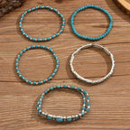 Premium Turquoise Beaded Bracelet Set