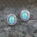 Graceful Turquoise Stud Earrings