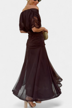 Elowen™ - Long floral dress with V-neck