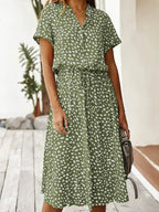 Romy™ V-Neck Ruffle Detail Dress
