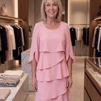 Charlotte - Elegant Tummy Hiding Midi Dress