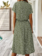 Romy™ V-Neck Ruffle Detail Dress