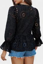 Loose-Fit Bohemian Lace Top by Kayden