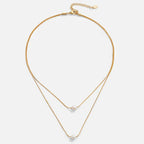 Sophisticated Layered Pearl Necklace