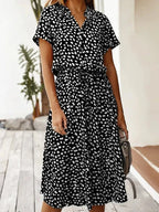Romy™ V-Neck Ruffle Detail Dress