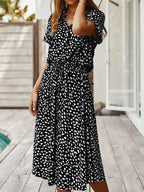 Romy™ V-Neck Ruffle Detail Dress