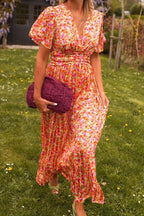 Sigrid™ | Chic Maxi Dress Featuring a Deep V-Neck
